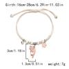 Moda Japonesa e Coreana Novo Nicho Design de Pulseira de Gato Cartoon Sentido de Design Elegante Simples Pingente de Gatinho Pulseira Trançada