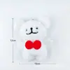 Lindo peluche, colgante de gato redondo y perro de línea, decoración de flor DIY, peluche para máquinas de garra, venta al por mayor