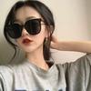 Yiwu en stock Gafas de Sol de Tres Puntos Pequeñas Redes Sociales Tendencia Mujer Corea del Sur Montura Grande Cara Redonda Gafas de Sol Didi Sombra Anti-UV