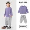 Conjunto de Outono para Meninos Camiseta de Manga Longa e Calça de Moletom Conjunto de Primavera e Outono para Crianças Pequenas Camiseta Básica e Calça de Moletom
