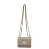 Moda 2026 Bolsa Feminina Estilosa Novo Modelo Bolsa Acolchoada com Corrente e Fecho Moderno Textura Bolsa de Mão Bolsa de Ombro Transversal