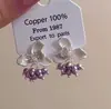 "Racimo de Flores de Glicina" Pendientes de Flor con Borla Perla Morada, Modernos, Delicados, Versátiles, Pendientes Personalizados, Aretes Elegantes