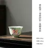 Coleção de Conjunto de Chá Estilo Chinês Pintado à Mão com Ondas Azul-Tinta e Reflexos de Lótus Verde, Novo Conjunto de Chá Kung Fu Estilo Chinês, Bule, Gaiwan, Xícaras de Chá