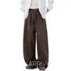 Pantalones de pierna ancha de nicho estilo Old Money para hombre, holgados, versátiles, pantalones guadaña holgados, de longitud al suelo, casuales, largos