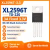 Convertidor DC-DC Reductor Fijo de 3.3V, 3A, en Línea, To-220, Marca Nueva, XL2596T-3.3, XL2596T