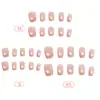 Línea Francesa Ojo de Gato Brillante Textura de Alta Gama Estilo Girly Estilo Hermana Real Manicura Estilo Corto 30-t Manicura Portátil