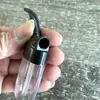 Filtro de Incienso Marca Manly Nzh163, Pipa de Agua Pequeña Curvada de Doble Propósito Gruesa y Delgada, Puede Contener Vino, Vinagre y Bebidas