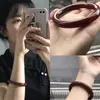 Novo Bracelete Vermelho Cinnabar Estilo Chinês para Mulheres, Acessórios de Estilo Antigo, Mesmo Estilo para Melhor Amiga, Não Desbota, Bracelete de Alta Qualidade para Mulheres, Presente