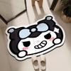 Coolomi Alfombrilla de suelo de barro de diatomeas suave con forma de dibujos animados para puerta de baño, resistente a las manchas, antideslizante, alfombrilla de baño, venta al por mayor