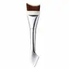 Brocha para Base de Maquillaje de Doble Cabeza Cola de Pez de Media Luna Ultra Delgada Plana Sin Marcas con Rascador No Absorbe la Base Herramienta de Belleza para Maquillaje