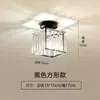 Lâmpada de cristal para varanda de corredor e corredor criativa Dourada aberta e escura downlight simples iluminação decorativa para vestiário lâmpadas