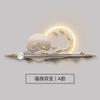 Pintura Decorativa de Sala de Estar de Luxo com Luz LED Pintura de Parede de Fundo de Sofá Tridimensional Pintura de Luz Moderna de Alto Padrão Mural de Alto Padrão