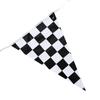 Bandera de carreras de Amazon 14*21, bandera de mano, impresión digital de poliéster, n.°. 8 banderas de mano a cuadros en blanco y negro personalizadas