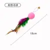 Nuevos Juguetes para Gatos: Pez Volador, Oruga, Pluma, Caña Teaser de Mariposa, Cabezal de Repuesto para Caña de Pescar