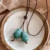 Floresta de Bolotas Planta Fruta Seca Corrente de Suéter Longa Estilo Étnico Acessórios Masculinos e Femininos Tecido de Algodão e Linho Tecido à Mão Colar