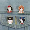 Broche de Avatar Ruso Característico Nuevo Personalizado Transfronterizo Insignia de Accesorios Metálicos de Dibujos Animados Creativos para Niñas Venta al por Mayor