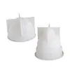 Resina de Cristal Yeso Hilo Gorro de Navidad Adornos Molde DIY Decoración de Velas 3D Molde de Silicona