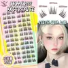 Pestañas Postizas Menglu de Doble Punta de Girasol para Mujer Supernatural Gran Capacidad 12 Filas Segmentadas Gruesas Trilogía Popular