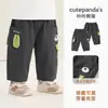 Pantalones Casuales de Algodón Puro para Niños Kaka Panda Ropa Infantil Pantalones de Otoño para Niños Ropa de Otoño para Niñas Pantalones Largos de Dibujos Animados para Bebé Modernos