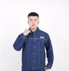 Venta al por mayor de fábrica conjunto de overoles vaqueros de primavera y otoño para hombre red eléctrica electricista soldador ropa de protección laboral herramientas de taller impresión