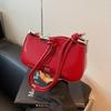 Bolso Rojo de Nicho para Mujer 2026 Nuevo Bolso Cruzado Pequeño de Verano con un Toque de Lujo, Bolso de Hombro de Moda