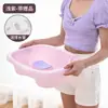 Tina de champú plana para acostarse en casa para ancianos y niños sin presión en la cintura mujeres embarazadas cama de posparto cama de champú artefacto de champú para el cuidado
