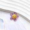 Estampa de Leopardo Acrílica Explosiva Face Sorridente Estéreo de Camada Dupla Flor Desenho Animado Acessórios DIY Para Headwear Brincos Capa de Celular Chaveiro