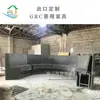 Diseño para exteriores GRC cuadrado área pública banco de descanso concreto a la vista Plaza Comercial banco de modelado