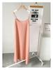 Nova Camisola de Alça Feminina Verão Ilha Seda Chiffon Emagrecedora Fina Comprimento Médio Menina Roupa Íntima Estilo Coreano Pijama Estudante