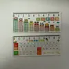 Nueva mini regla transparente de 9 cm, regla del tamaño de la palma de la mano, regla recta, adecuada para que los estudiantes aprendan la tabla de multiplicar