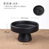 Utensílios de arranjo de flores Jianshan Prato de flores de estilo chinês de pé alto Bandeja de água Mesa de chá Zen Mesa de chá Conjunto de flores Ornamentos de mesa Vaso de flores de cerâmica