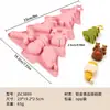 2026 Nova Série de Natal Mousse Silicone Molde Grau Alimentício Árvore de Natal Chocolate Ferramentas de Confeitaria Atacado