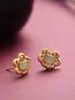 Aretes de plata de ley con jade Hetian para mujer, candado Ruyi, sentido de alta calidad, diseño de nicho, temperamento, estilo antiguo, aretes rojos, aretes