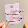 Pinza para el pelo dulce de flecos moderna y popular, pinza lateral de flequillo de alta gama estilo coreano, accesorio para el pelo de pinza BB acrílica