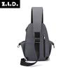 2025 Nueva Bolsa para Hombre Poliéster Impermeable Bolsa de Pecho Bandolera Antirrobo Tendencia Urbana Bolsa para Hombre Dropshipping