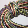 Yushun têxtil sob medida todos os tipos de corda de alta velocidade de duas cores 16 pinos 12mm corda oca de dupla face cor sob medida