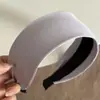 Faixa de Cabelo Feminina Estilo Coreano Creme Aba Larga High-end Estilo Ocidental Moda Headband Uso Diário Prendedor de Cabelo Faixa de Cabelo Acessório de Cabeça