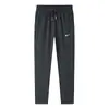 Pantalones Deportivos Casuales de Primavera y Otoño para Hombre, Tejido de Nylon Elástico, Cómodos y Transpirables, Pantalones Largos Lisos Versátiles para el Día a Día