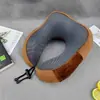 Almohada en Forma de U Almohada de Viaje Espuma Viscoelástica Almohada para el Cuello Almohada para el Cuello Logo Personalizado Portátil Avión Viaje Oficina Almohada para la Siesta