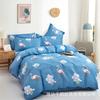 Lindo Juego de Cama con Patrón de Fresas al por Mayor Juego de Cuatro Piezas Kit de Cama Lijado Cama de Niña Juego de Cuatro Piezas