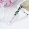 Pincel para Manicura Incrustado con Diamantes Transfronterizo, Nuevo Pincel para Manicura Incrustado con Diamantes en Forma de Abanico, Pincel para Uñas Opcional en 2 Colores