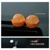 Naranja Grande, Gran Suerte Adornos de Coche de Naranja Pequeña, Decoraciones Naranjas para Pantalla del Tablero del Coche