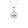 Venta Directa de Fábrica Collar Colgante de Plata S925 Estrella Pista Latido del Corazón para Mujer con Acabado de Alta Gama, Cadena de Clavícula con Diamante Flotante, Joyería de Plata de Comercio Exterior