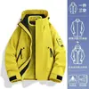 Senderismo Montañismo Hombres Nuevo Estilo Primavera y Otoño Tres en Uno Exterior Cortavientos Impermeable Pareja Súper Atractiva Chaqueta Hombres