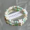Pulsera de Cerámica de Jingdezhen con Cuentas Adornos para la Mano Estrella de Mar Producto Creativo para Transmisión en Vivo Suministro Regalos Joyería al por Mayor Nicho