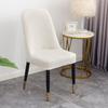 Funda Plegable para Mesa de Oficina/Comedor y Silla de Casa, Media Funda de Malla Polar Engrosada, Funda Elástica para Silla con Forma de Arco, Resistente al Desgaste y Antideslizante