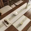 Nueva Mesa de Té Estilo Chino, Esterilla de Té Inspirada en Zen, Caminero Largo de Mesa para Té Estilo Chino, Mantel, Esterilla de Té, Esterilla de Té Kung Fu