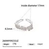 Anillo Ajustable Abierto de Plata 925 Chapado en Cobre, Lujo Ligero, Gama Alta, Diseño de Nicho, Estrella de Zirconia para Mujer, Verano