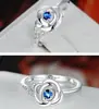 Joias de moda europeias e americanas direto da fábrica novo desejo AliExpress ebay popular anel de flor de cristal rosa