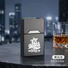 Novo porta-cigarros recarregável com isqueiro, design integrado, resistente à pressão, à prova de umidade, tampa flip magnética, capacidade super grande para 20 cigarros, pacote masculino